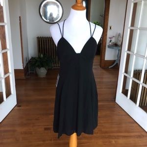EXPRESS Black Strappy Flowing Skirt Sundress Cut-Out Back
